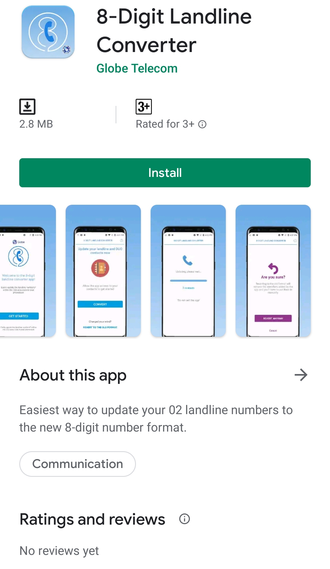 Globe's '8Digit Landline Converter' app just might be the solution to