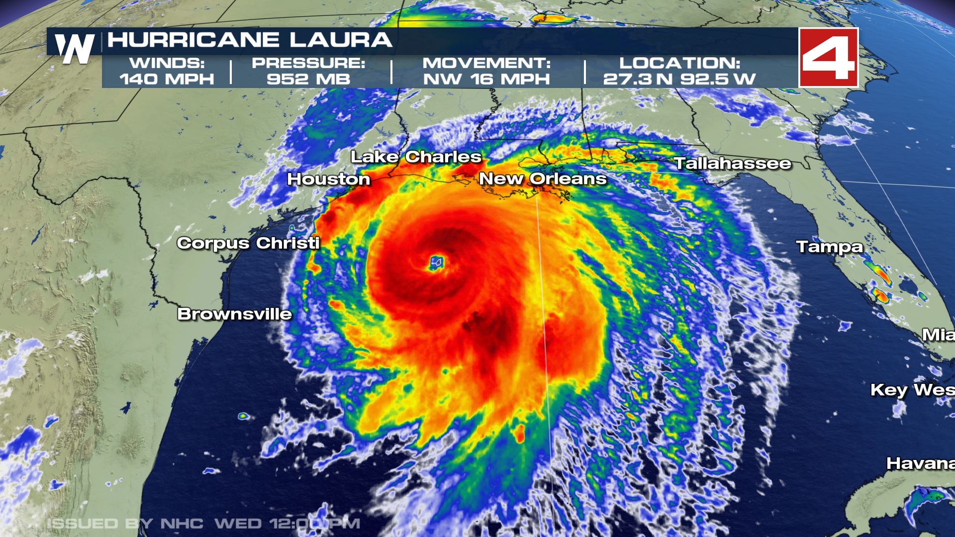 Hurricane Laura, Now Category 4 Dangerously Gaining Strength TJH LIVE