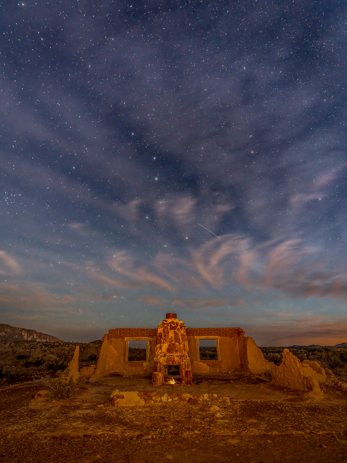 Big Bend National Park, Big Dipper, Dorgan House, Light Painting, Night Photography