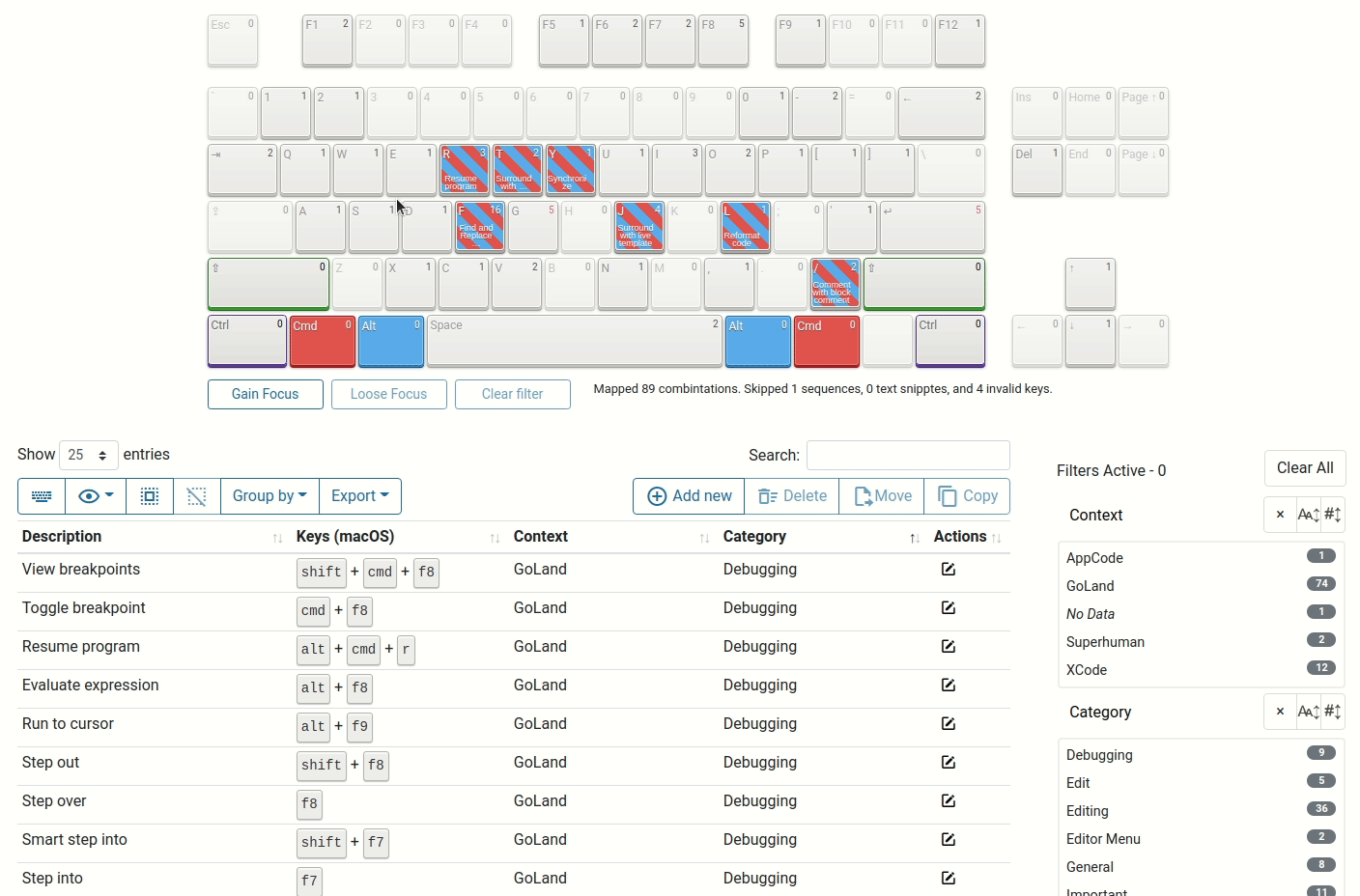 An Interactive Virtual Keyboard to Visualize any Collection of