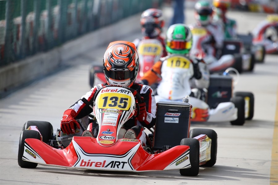 Great battles in qualifying heats at the Italian ACI Karting