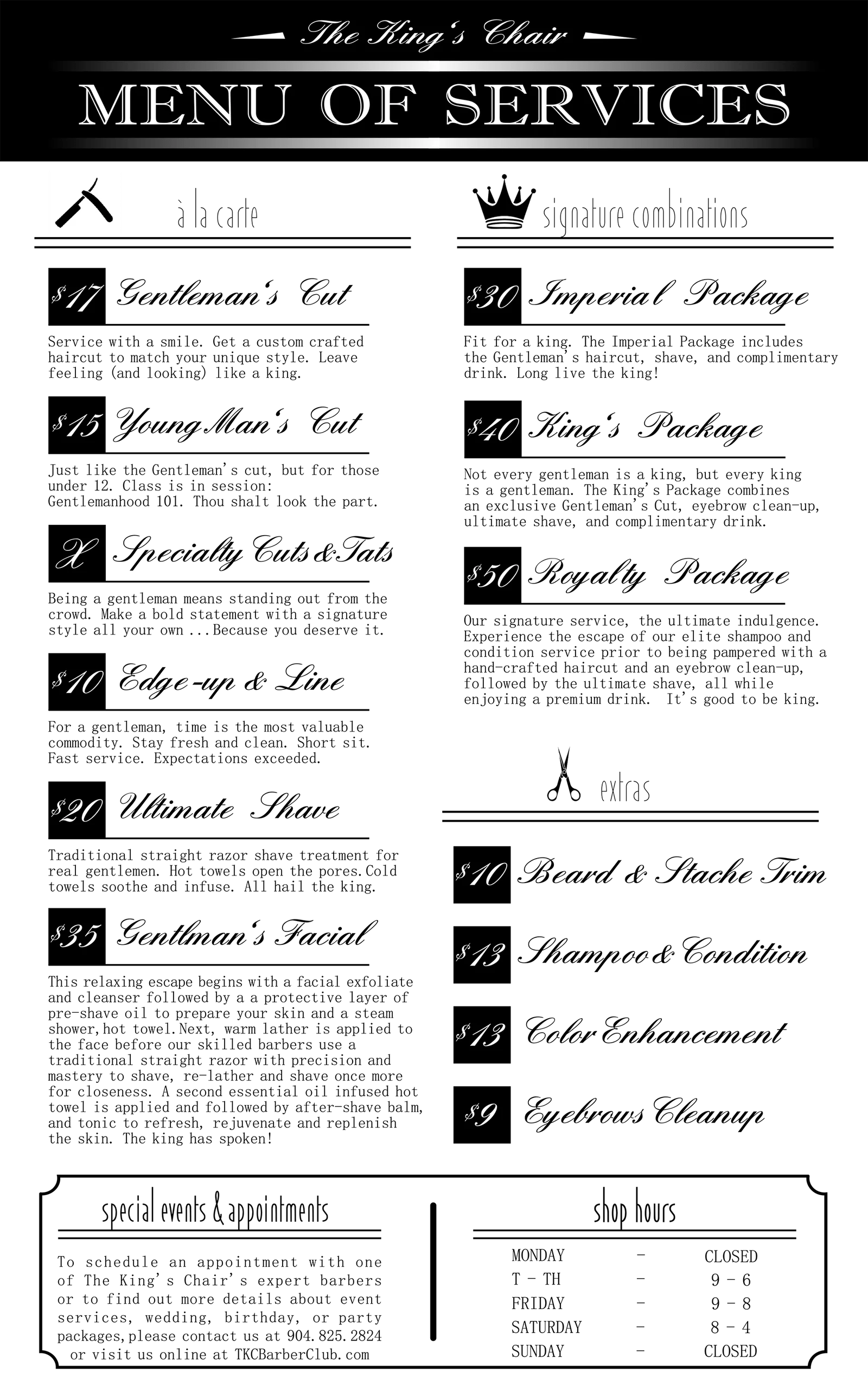 Location King Street The King's Chair Barber Club