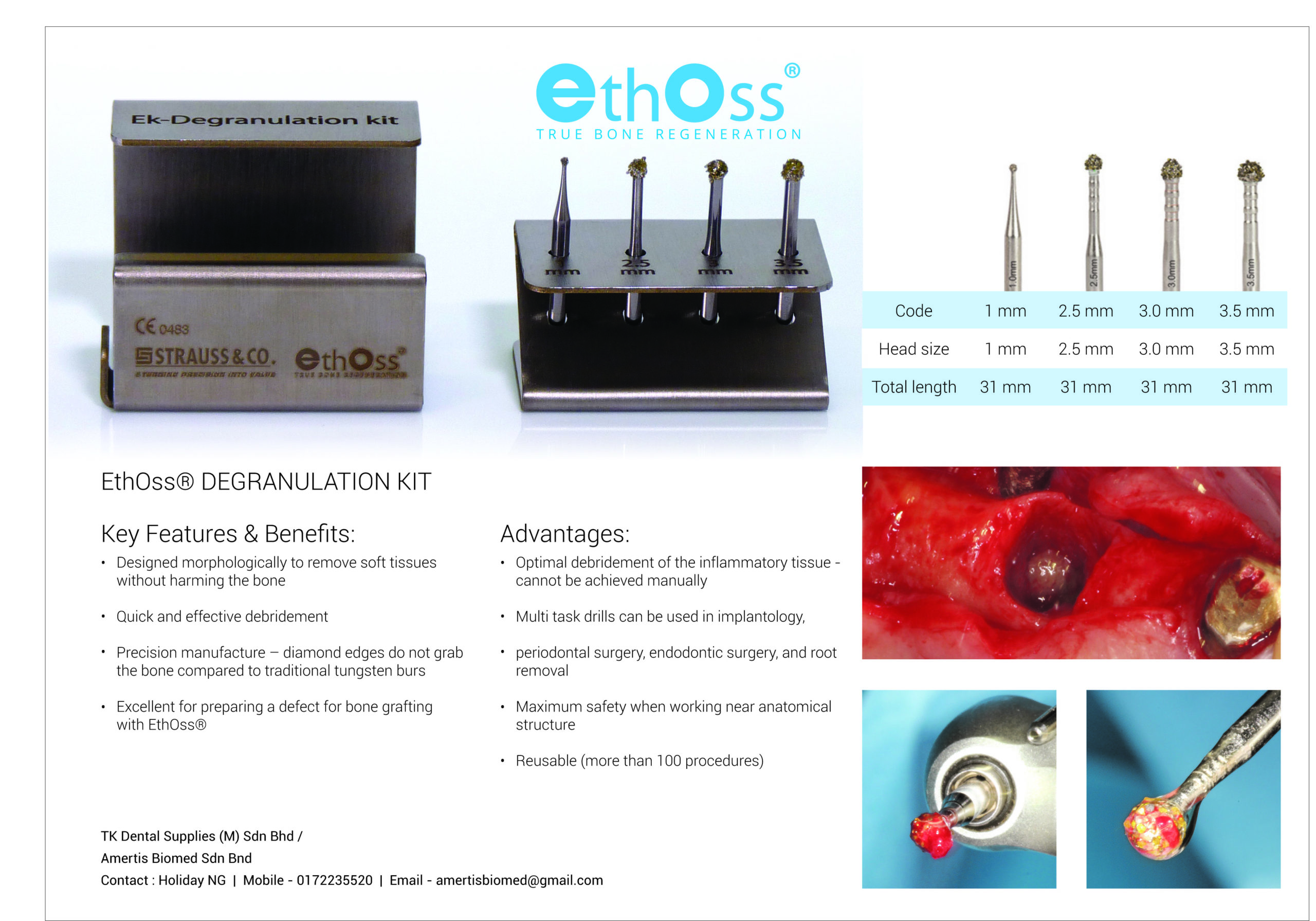 Degranulation Bur Kit TK Dental Supplies (M) Sdn Bhd