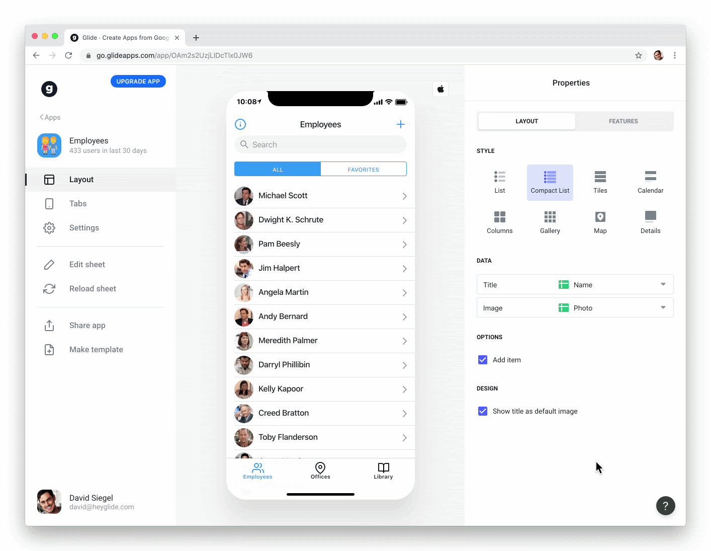 Using Glide Builder 10x Lessons