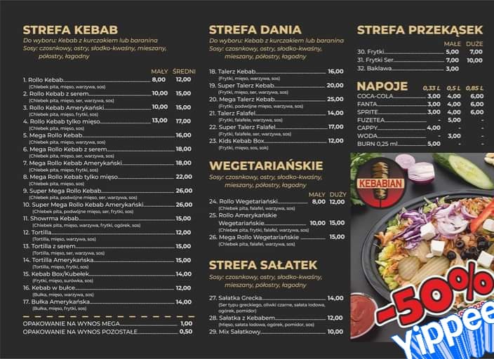 Kebabian z Końskich poleca się z olbrzymimi daniami TKN24