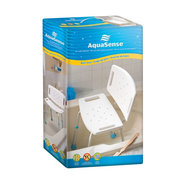 AquaSense Adjustable Bath Seat with Backrest TLC Home Mobility