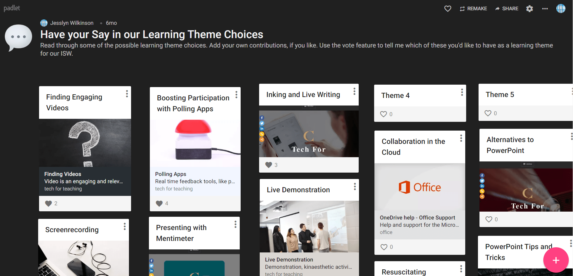 Padlet Faculty Learning Hub