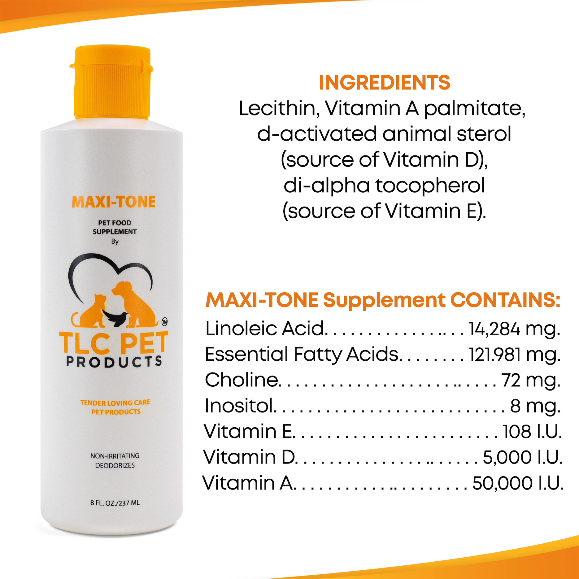 MAXITONE PET FOOD SUPPLEMENT TLC Pet Products