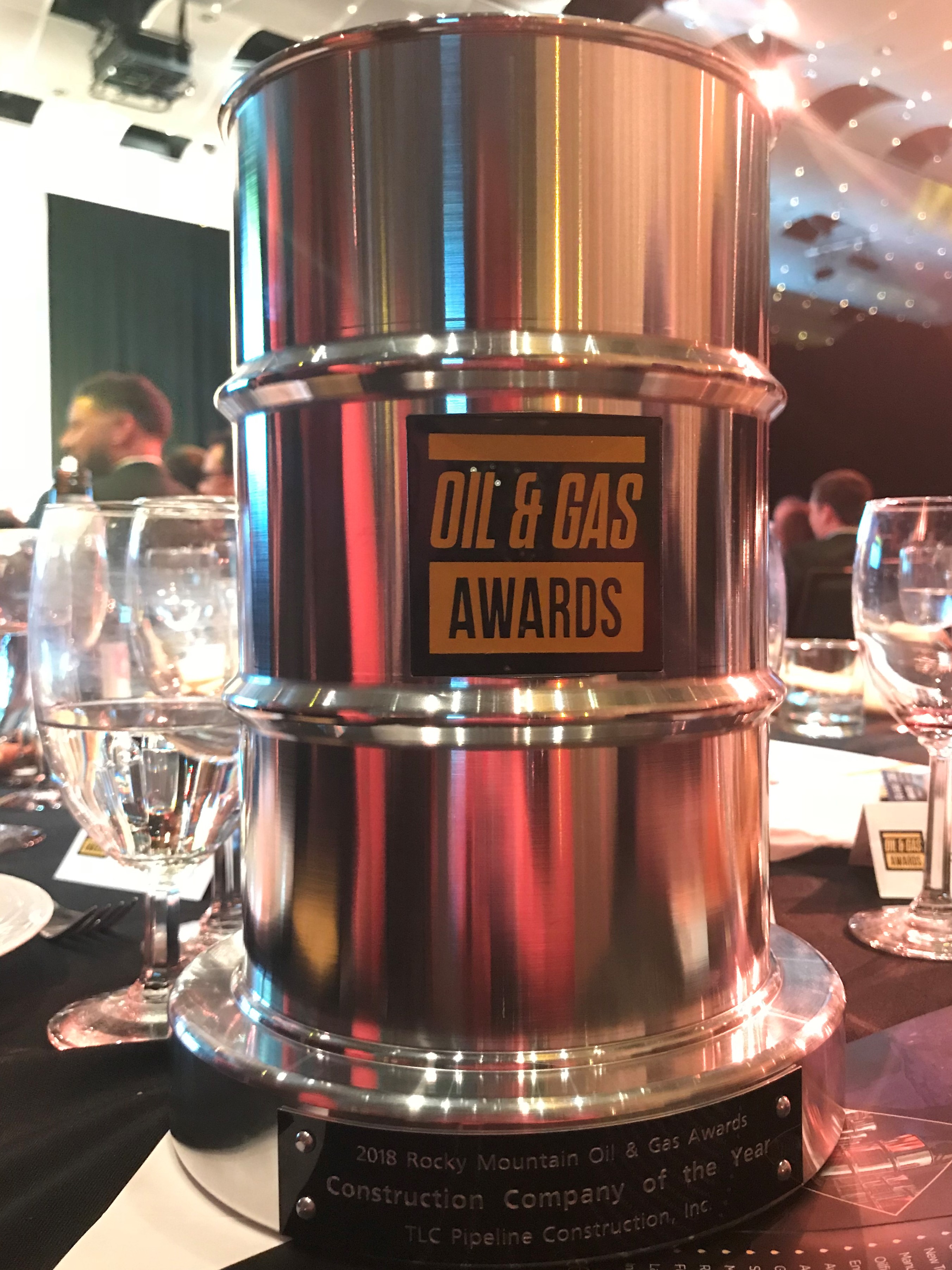 2018 Rocky Mountain Oil & Gas Construction Company of the Year TLC Pipeline Construction
