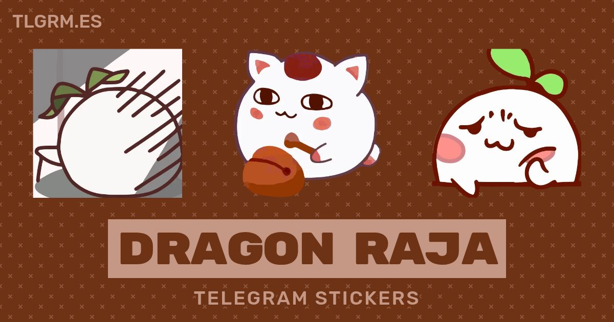 Pack de stickers animados para Telegram «Dragon Raja»