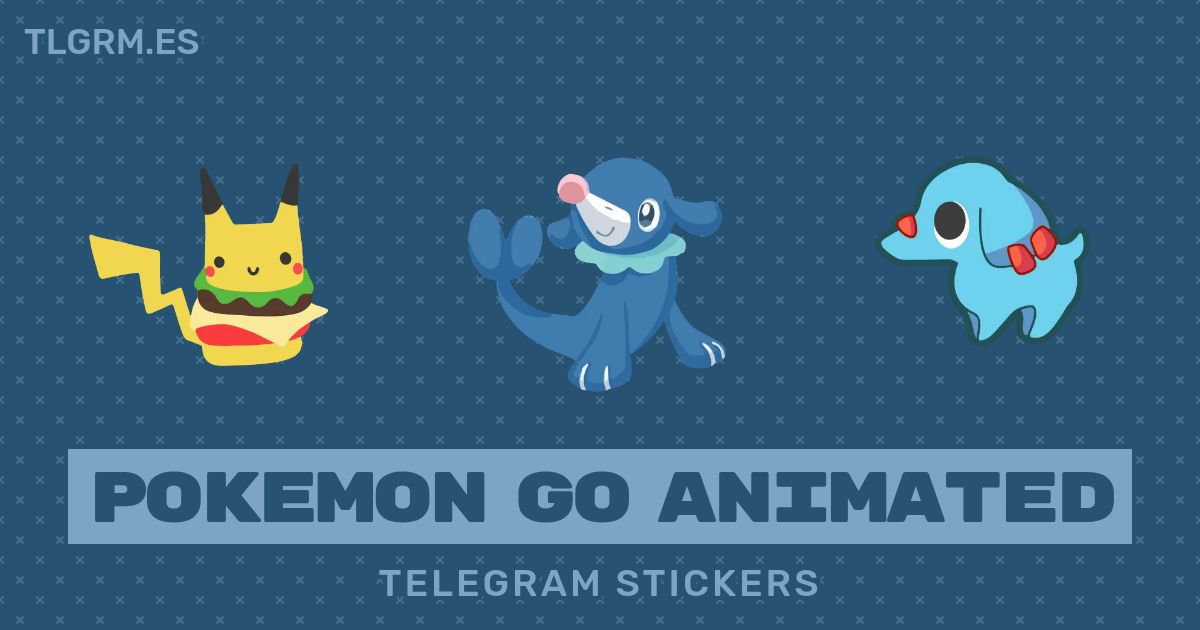 Pack de stickers animados para Telegram «Pokemon Go Animated»