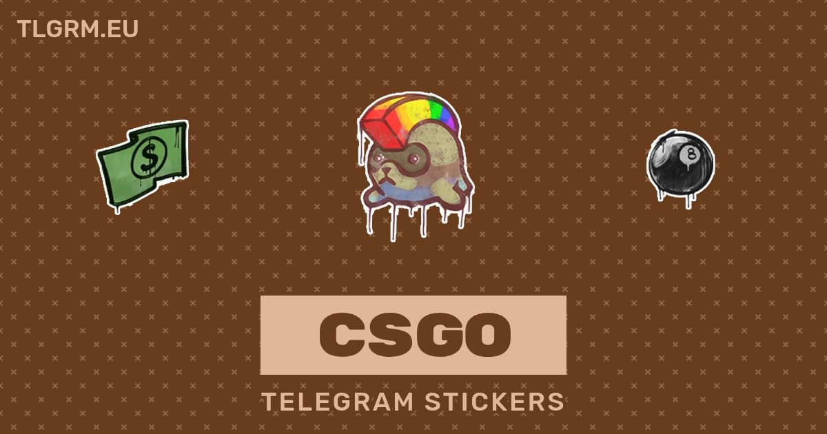 “CSGO” stickers set for Telegram