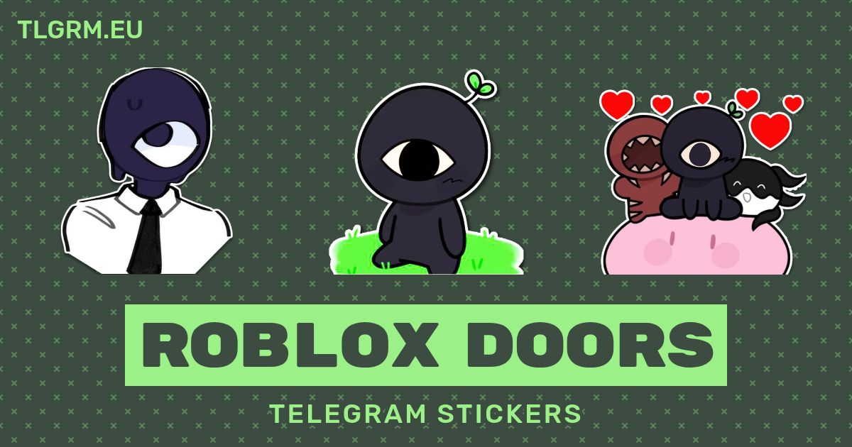“Roblox Doors” stickers set for Telegram