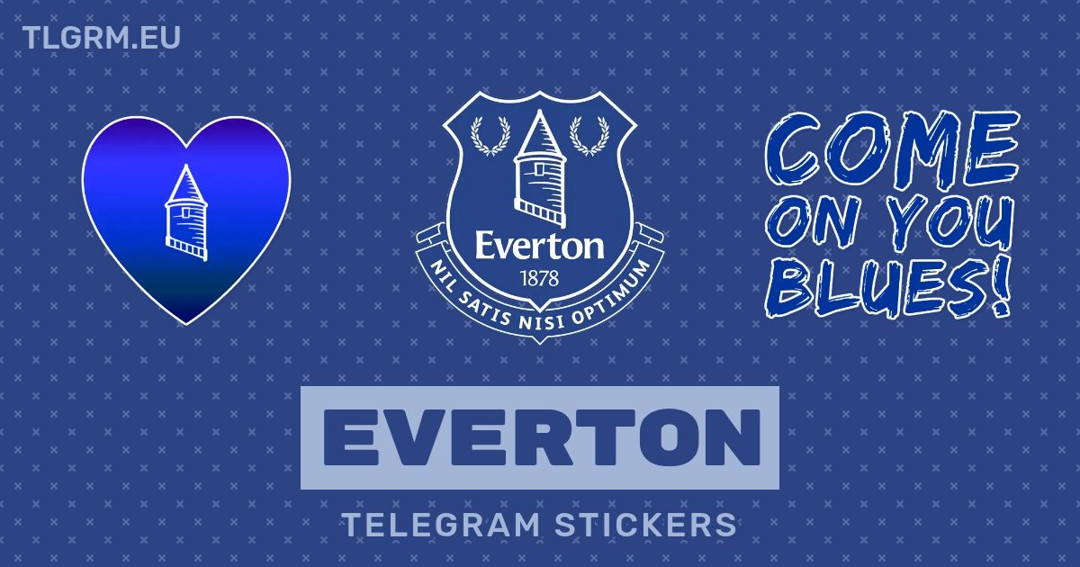 “Everton” stickers set for Telegram