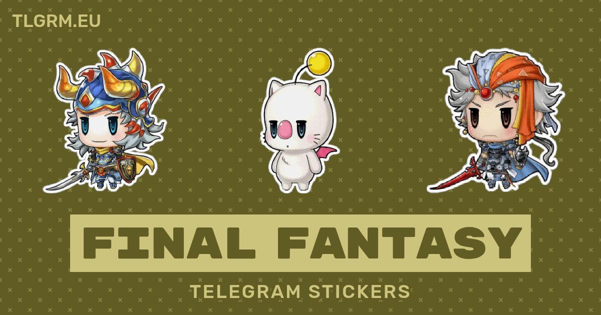 “Final Fantasy” stickers set for Telegram