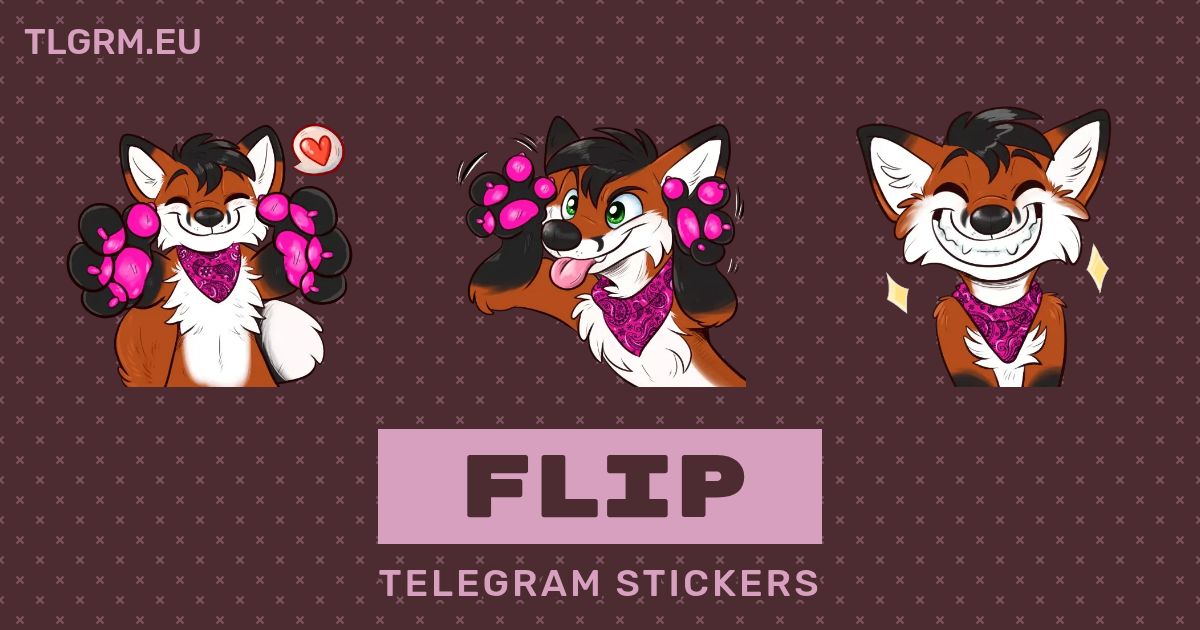 “Flip” stickers set for Telegram