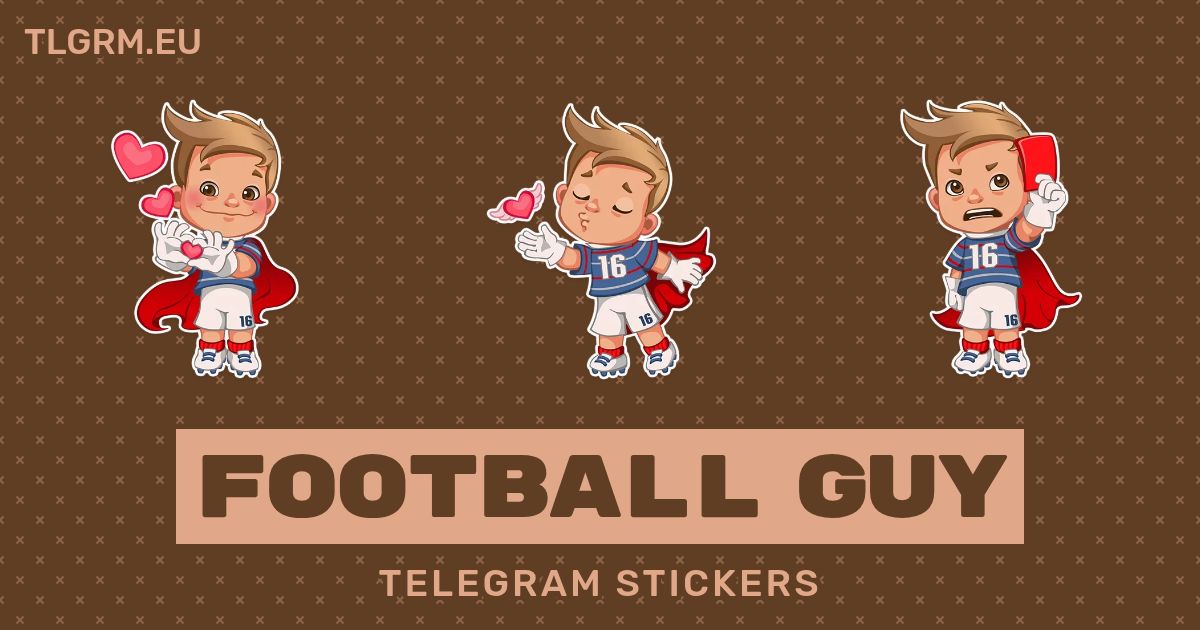 “Football Guy” stickers set for Telegram