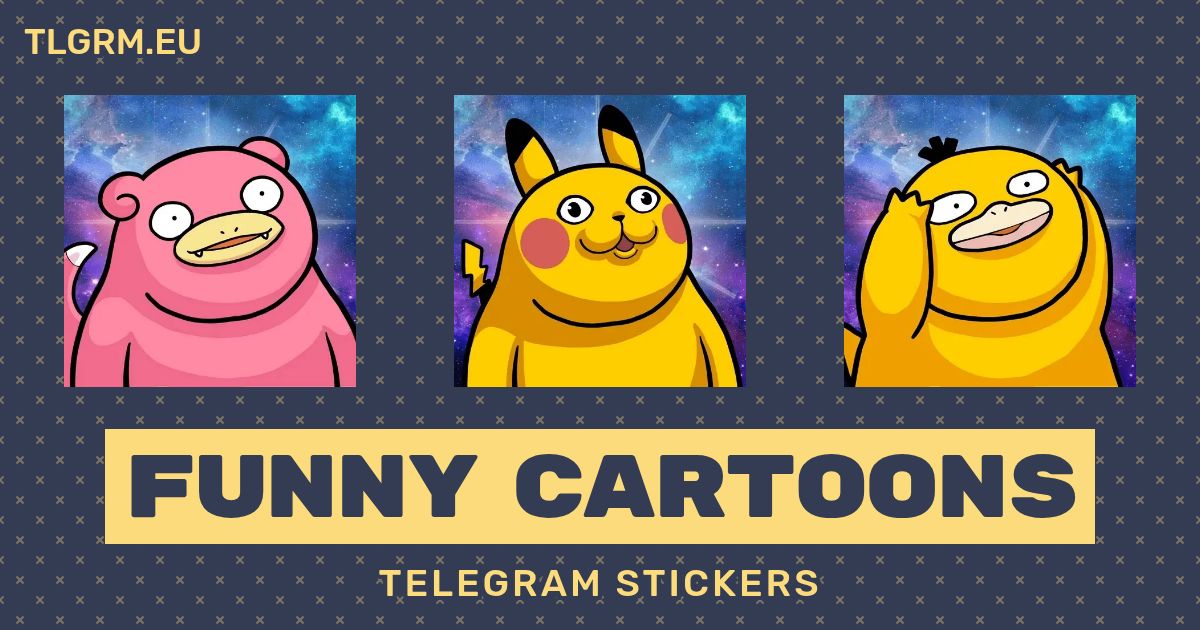 “Funny Cartoons” stickers set for Telegram