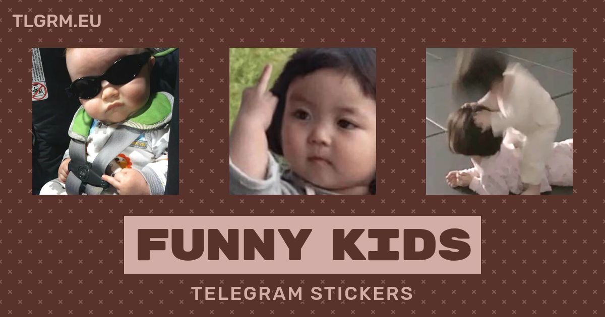 “Funny Kids” stickers set for Telegram