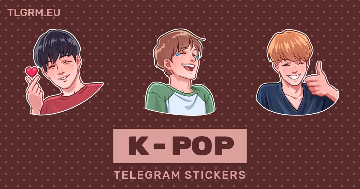 “Kpop” stickers set for Telegram