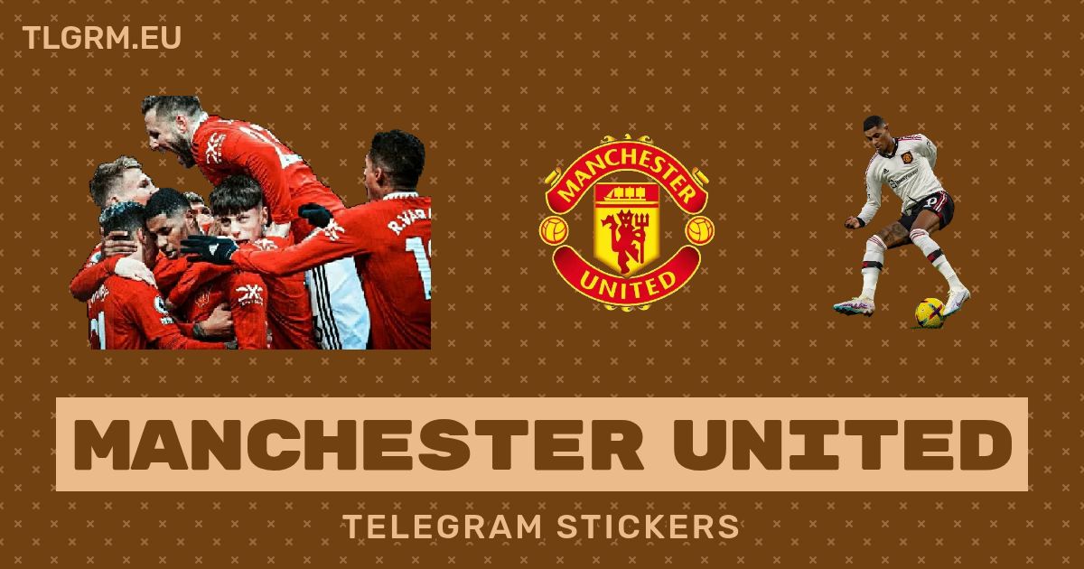 “Manchester United” stickers set for Telegram