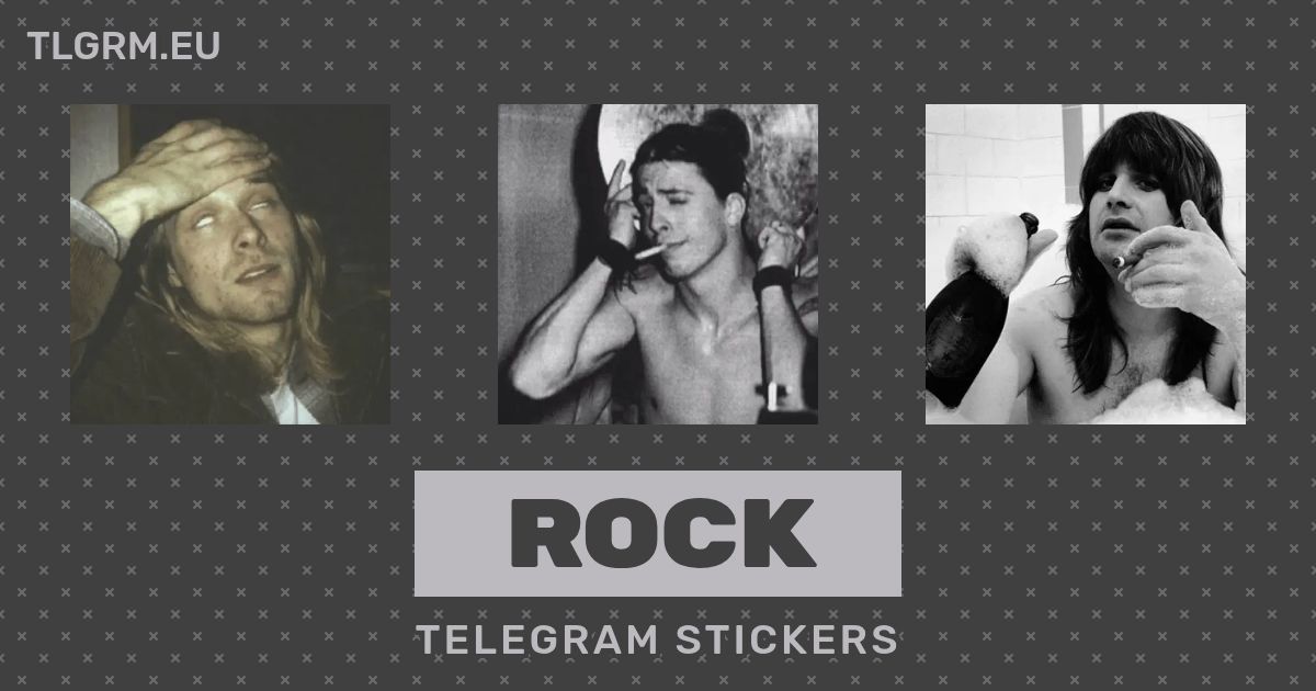 “Rock” stickers set for Telegram