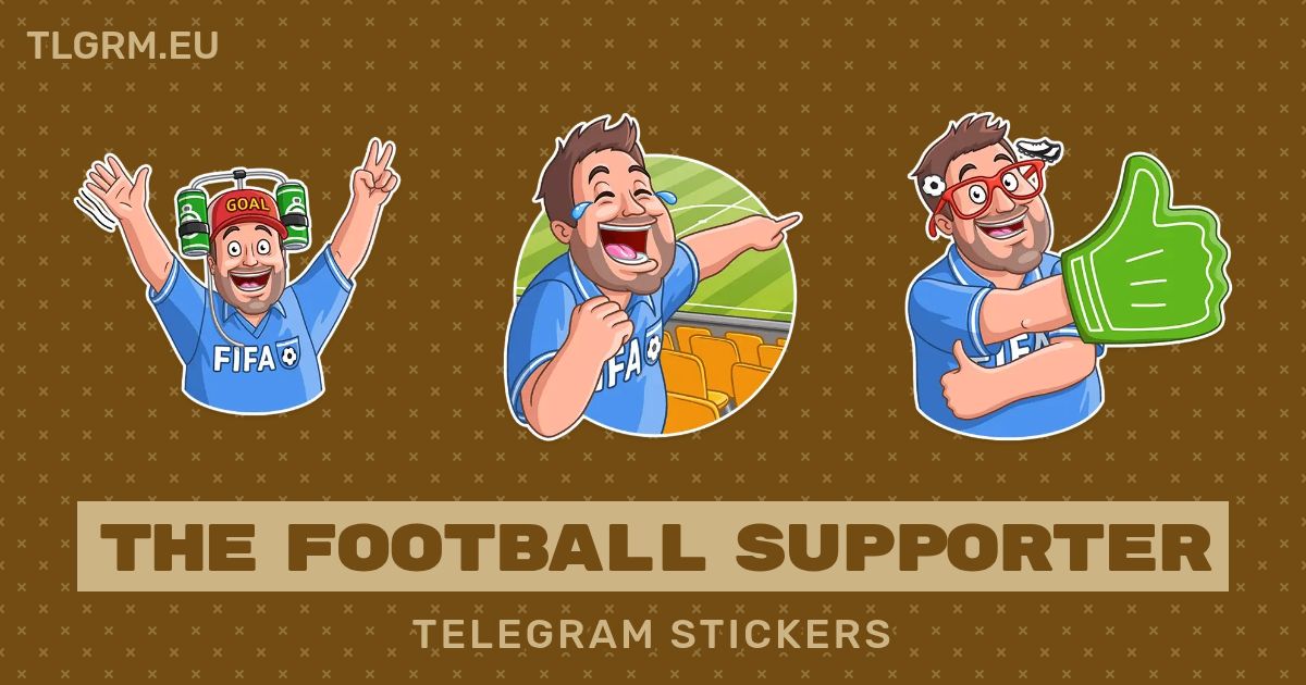 “The Football Supporter” stickers set for Telegram