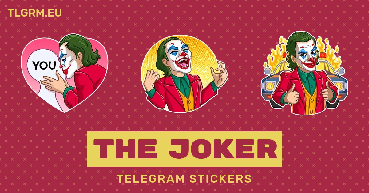 “The Joker” stickers set for Telegram