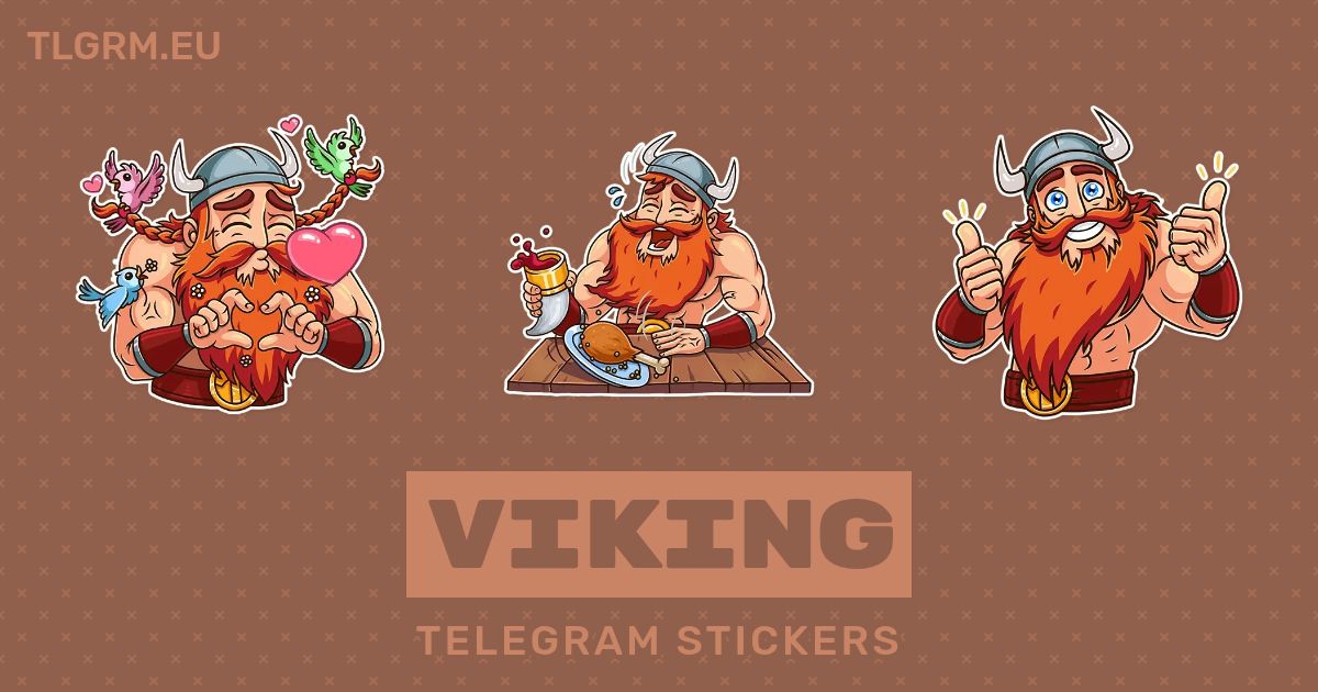 “Viking” stickers set for Telegram