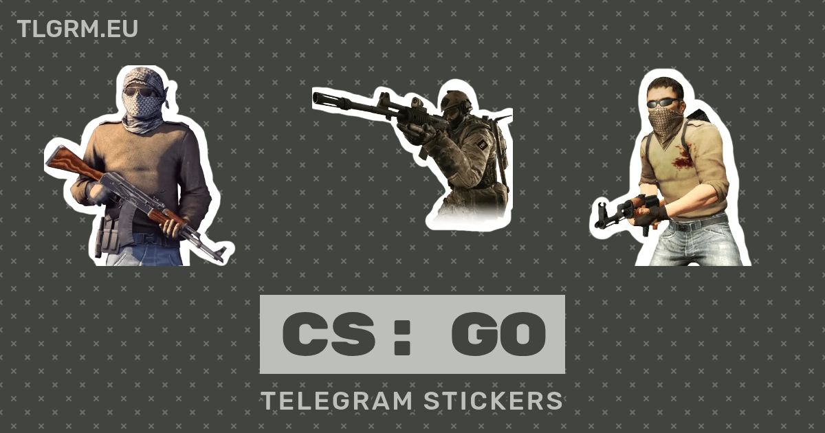 “CS GO” stickers set for Telegram