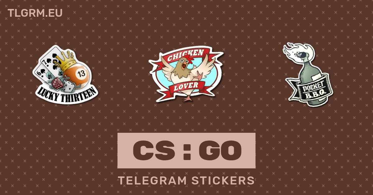 “CSGO” stickers set for Telegram