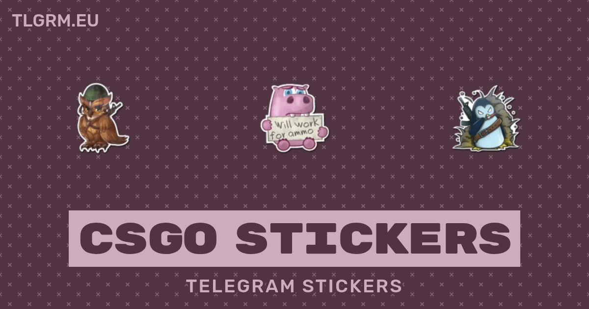 “CSGO Stickers” stickers set for Telegram