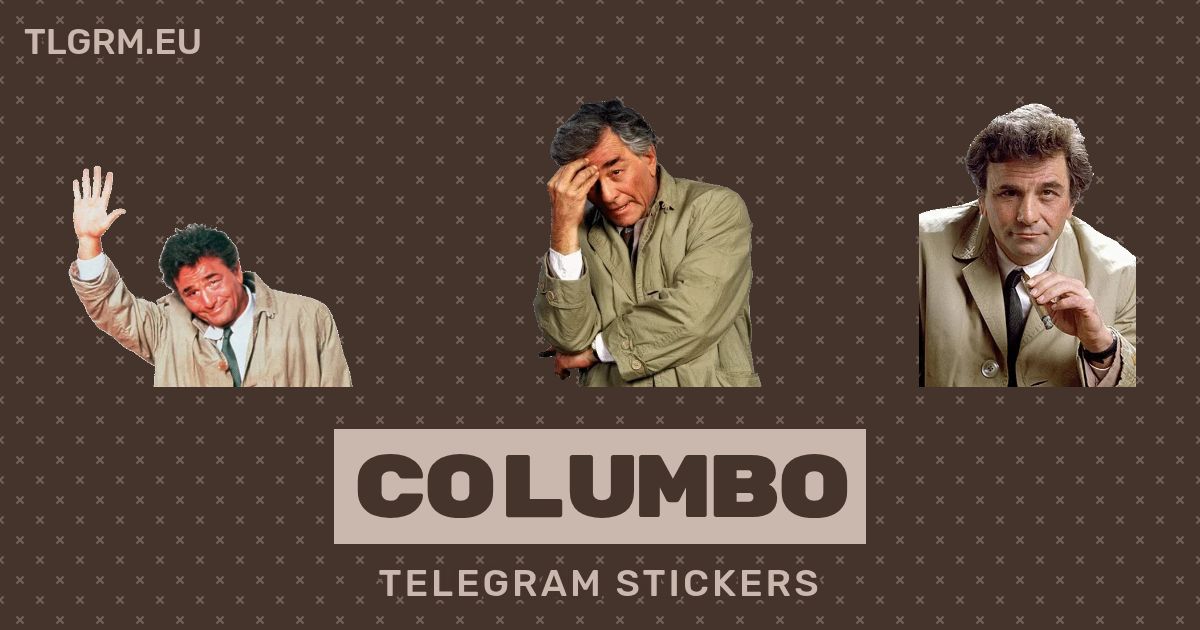 “Columbo” stickers set for Telegram