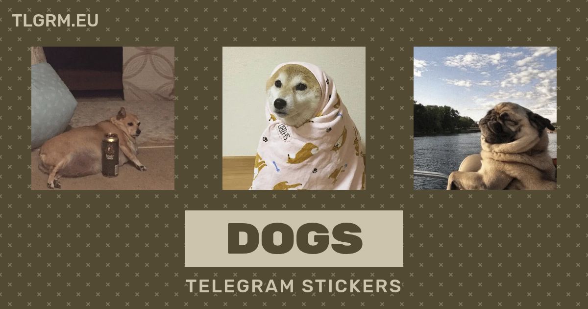 “Dogs” stickers set for Telegram