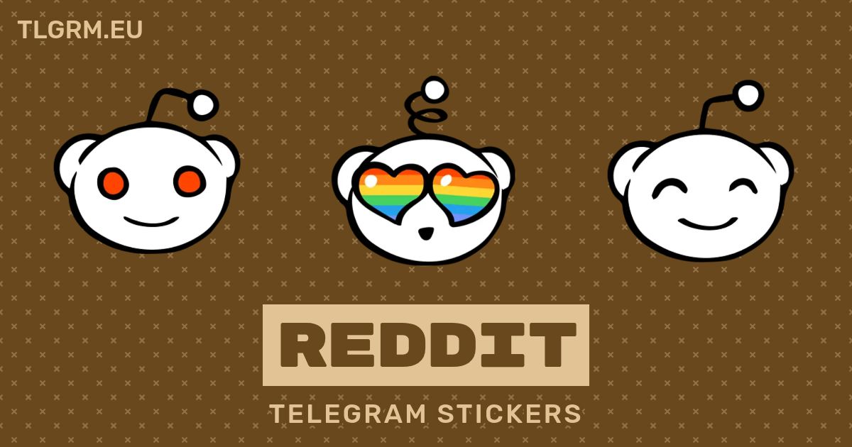 “Reddit” stickers set for Telegram