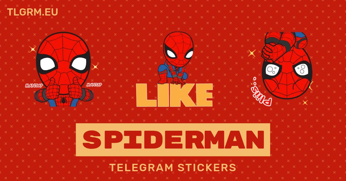 “spiderman” stickers set for Telegram