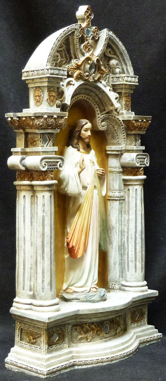 DIVINE MERCY Jesus H16" figure statue eBay