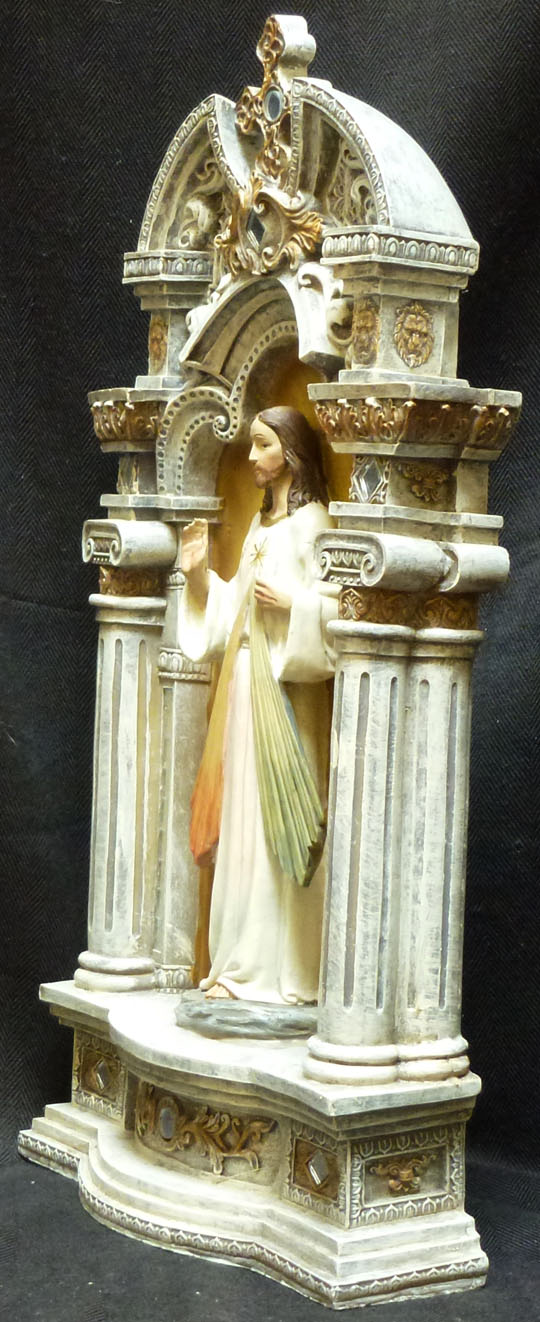 DIVINE MERCY Jesus H16" figure statue eBay