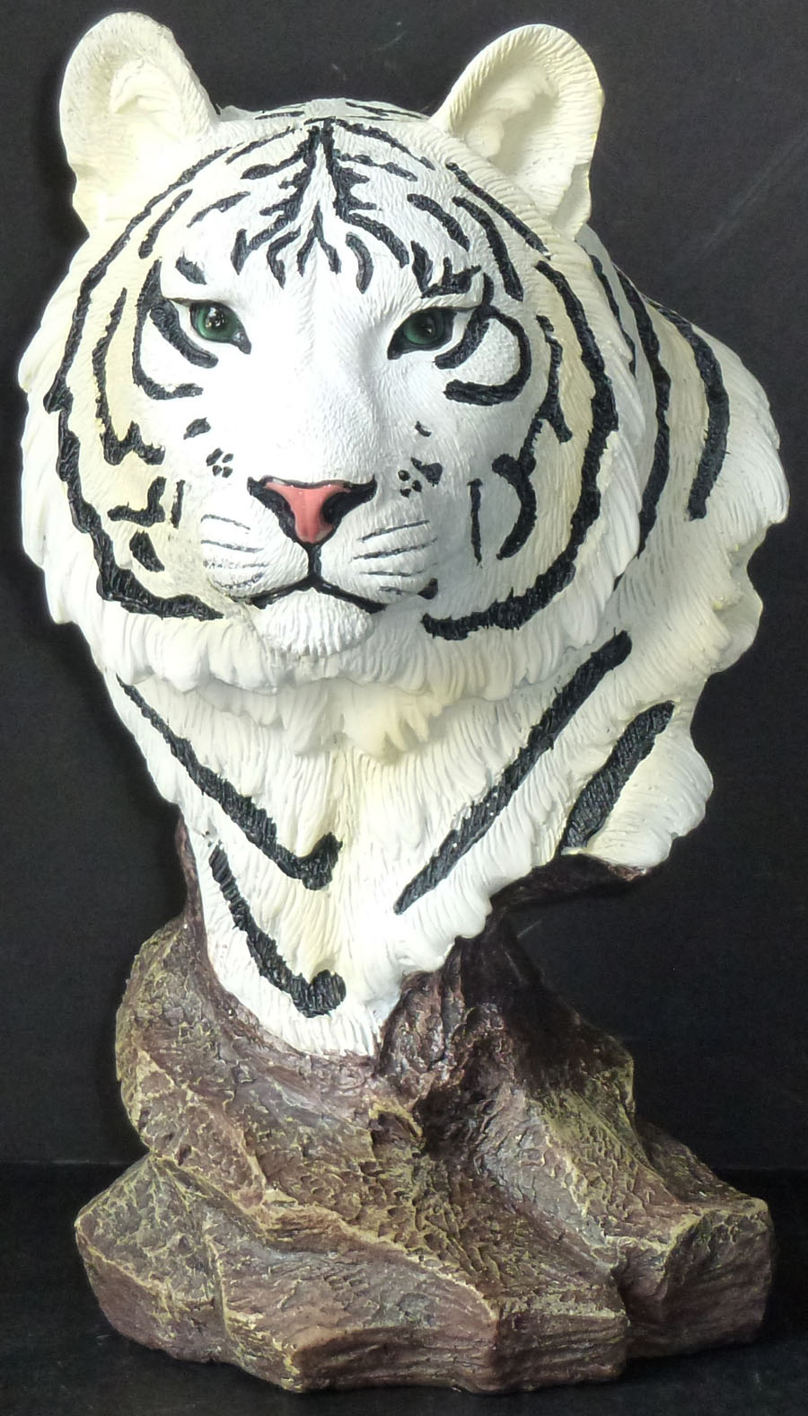 TUNDRA White Tiger Bust Statue Figurine H9" eBay