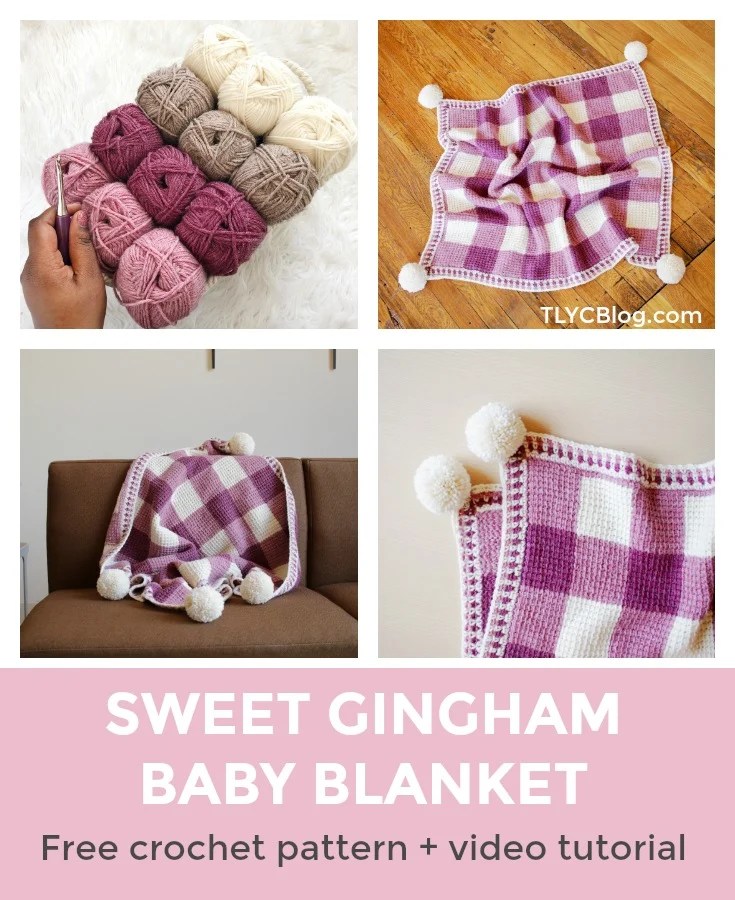 Pink Gingham Baby Blanket 2025