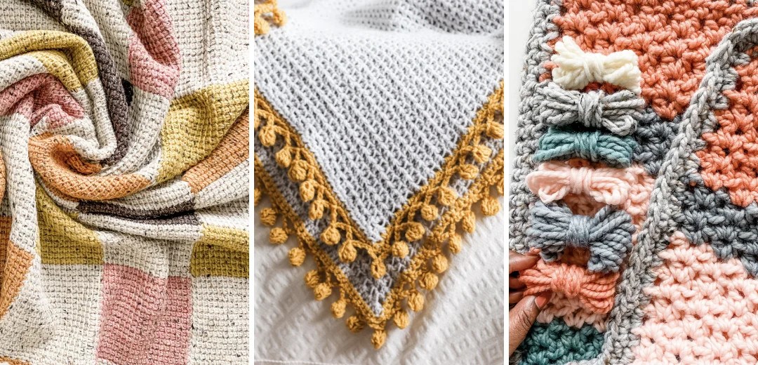 Bias Granny Temperature Blanket free crochet granny square afghan