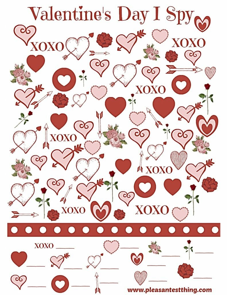 10th day of Valentines I Spy puzzle Knock my socks off T. Lynne Tolles
