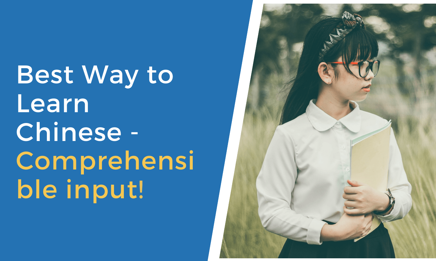 What Is the Best Way to Learn Chinese? Comprehensible Input! That's