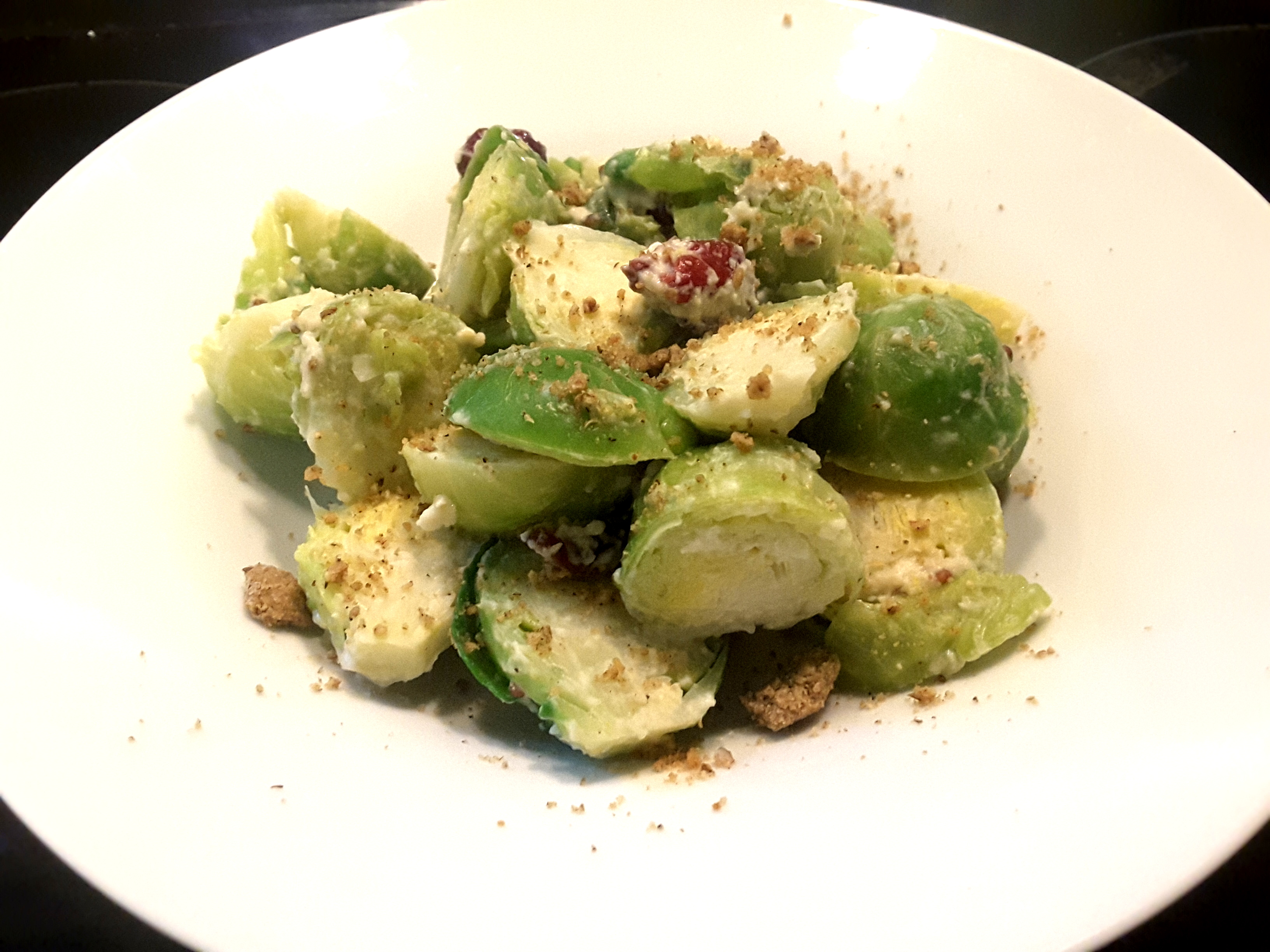 Brussels Sprouts with Tahini Dressing TMI Food