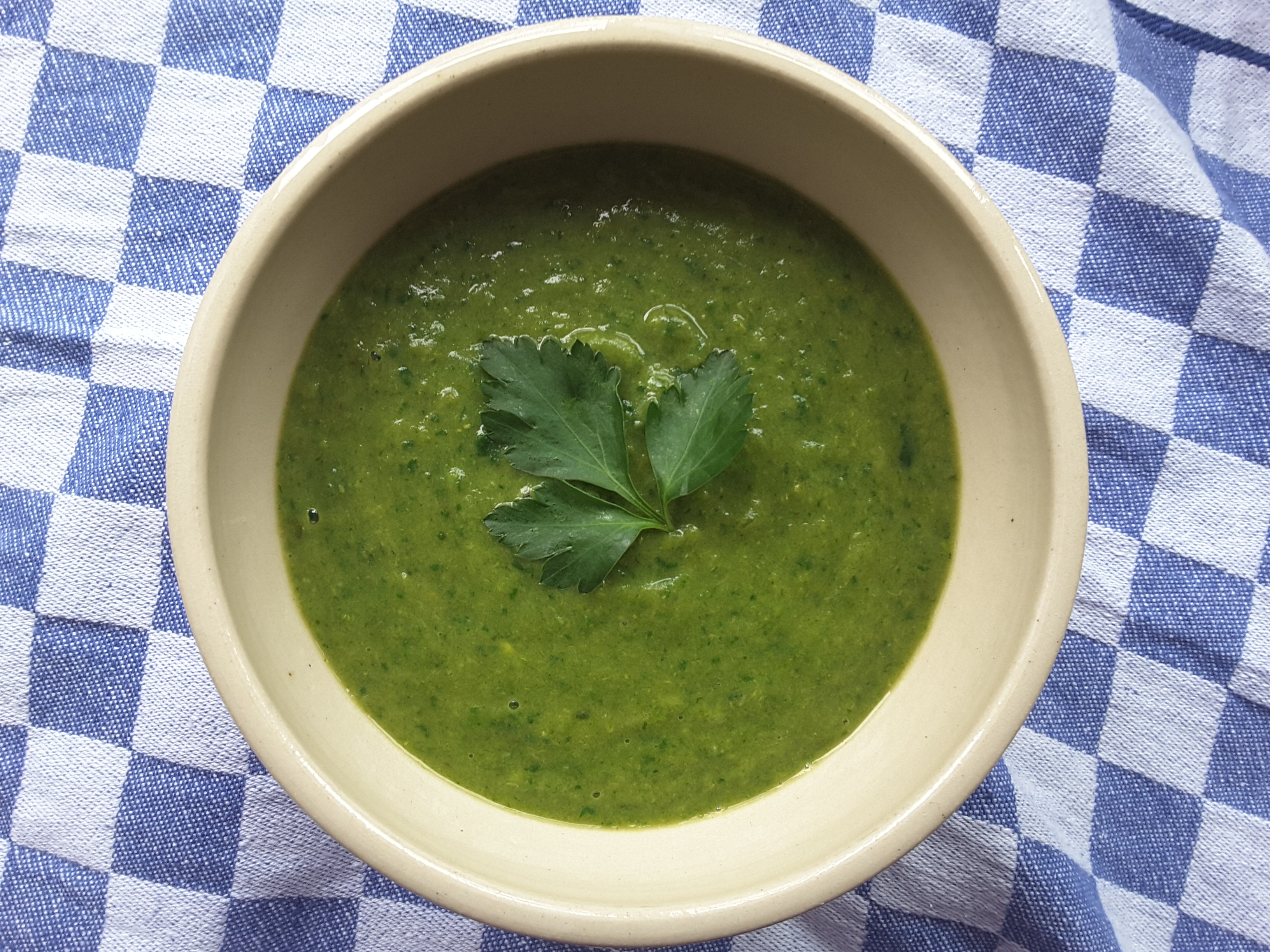 Pea Parsley Soup TMI Food