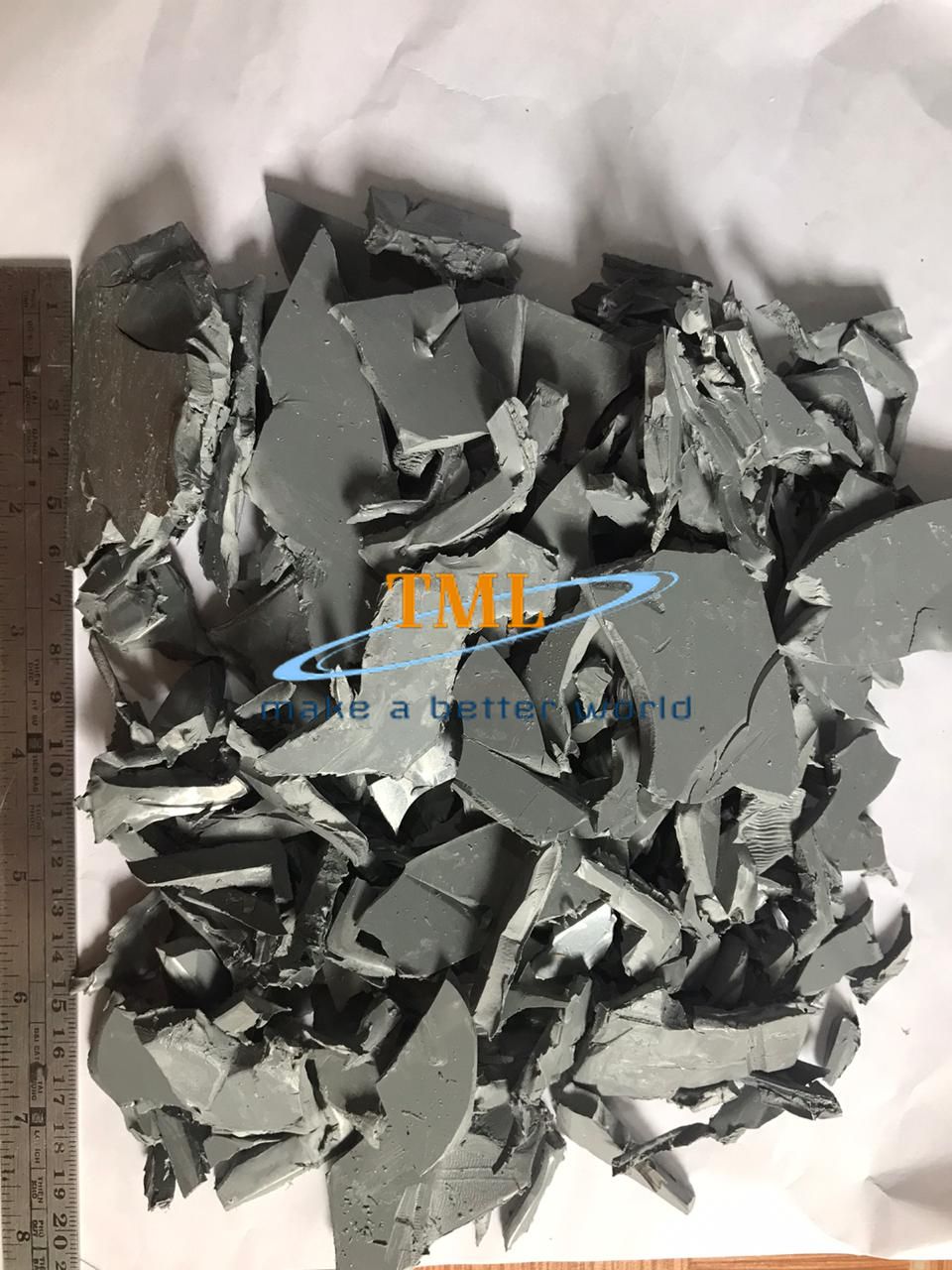 CPVC GREY FLAKES FROM SHEETS