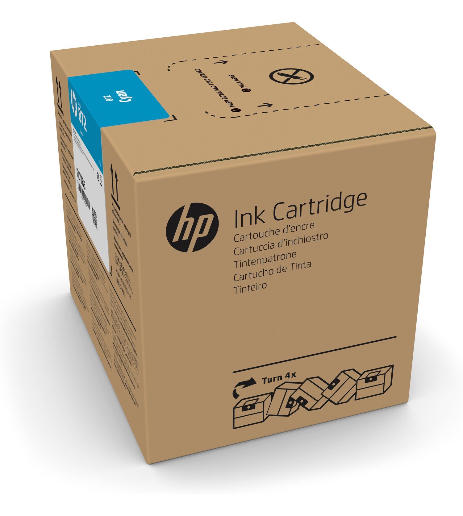 HPG0Z01A HP 872 3liter Cyan Latex Ink CartridgeHPG0Z0