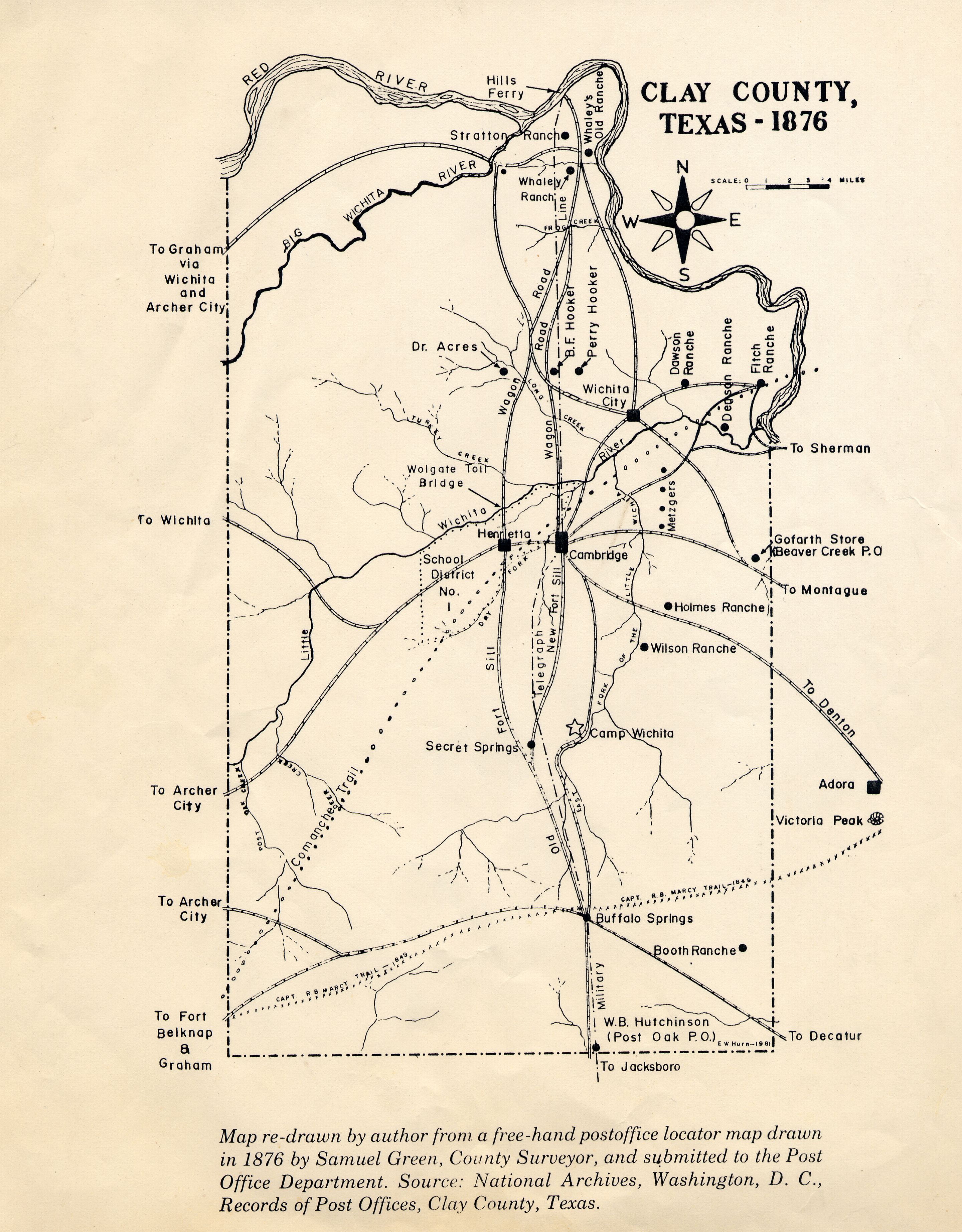 Clay Co. TX Maps