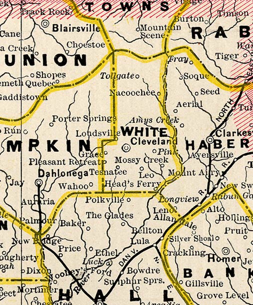 Maps of White County GA