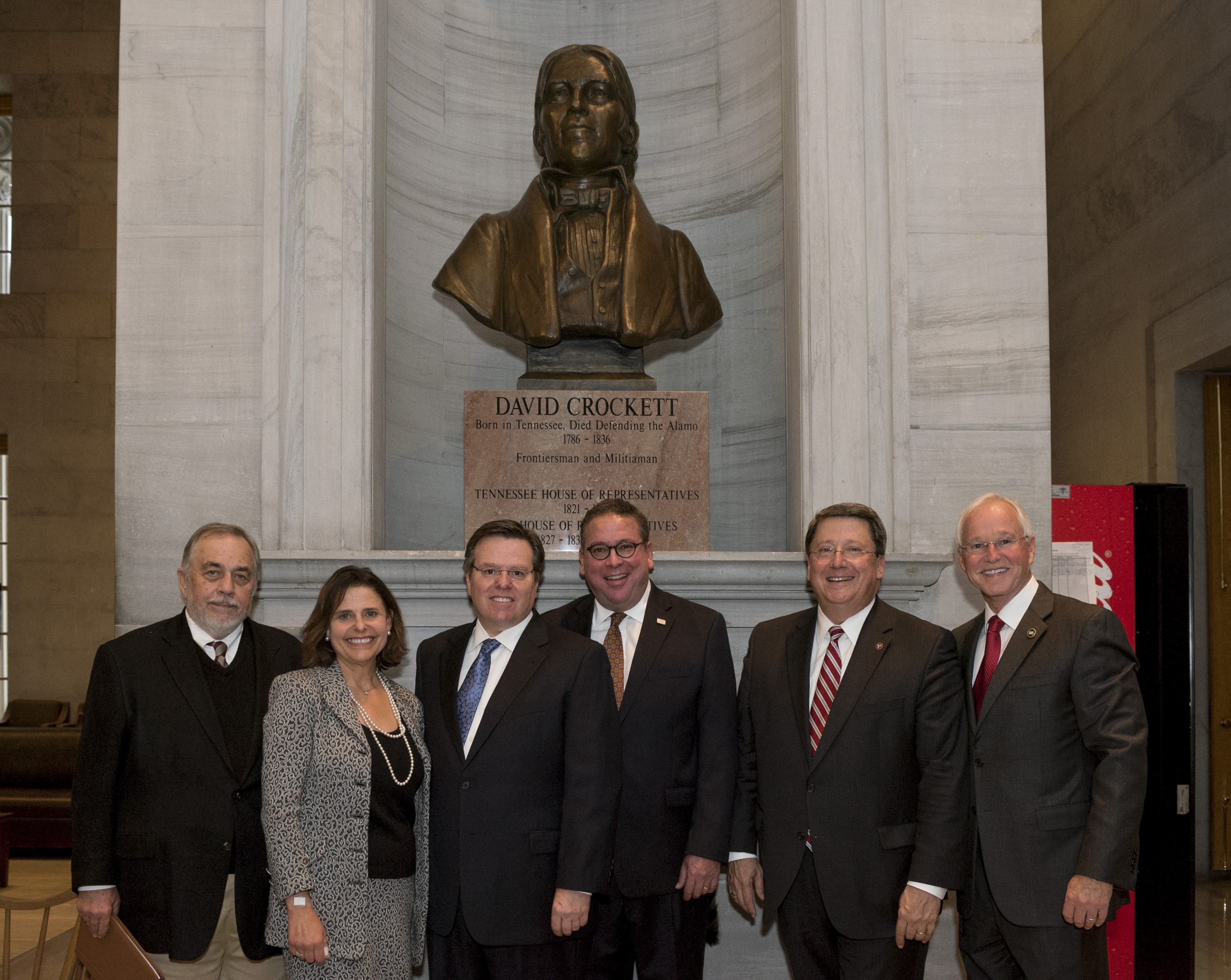David Crockett Bust Unveiled at TN State Capitol Tennessee Arts